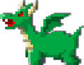 A Dragon sprite from Yu-Nama: The Puzzle